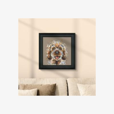 Dunelm Artko Happy Go Lucky Cockapoo Framed Print