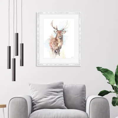 Dunelm The Art Group Misty Morning Framed Print Brown