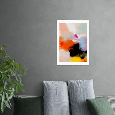 Dunelm East End Prints Yellow Blush I Framed Print MultiColoured