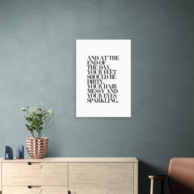 Dunelm East End Prints At The End of the Day Framed Print Black