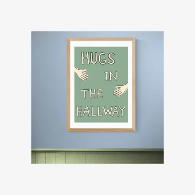 Dunelm East End Prints Hugs in the Hallway Print