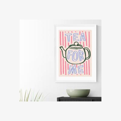 Dunelm East End Prints Tea For Me Print