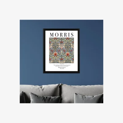 Dunelm The Art Group Snakeshead Framed Print by William Morris MultiColoured