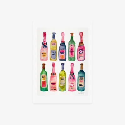 Dunelm East End Prints Champagne Print Pink/Blue
