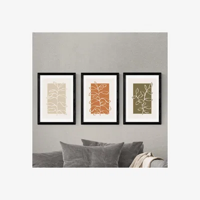 Dunelm East End Prints Set of 3 Botany Prints by Alisa Galitsyna