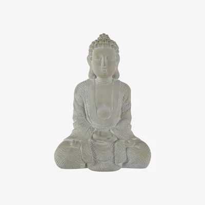 Dunelm Cream Sitting Buddha Cream