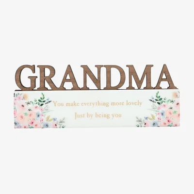 Dunelm The Cottage Garden Grandma Word Plaque