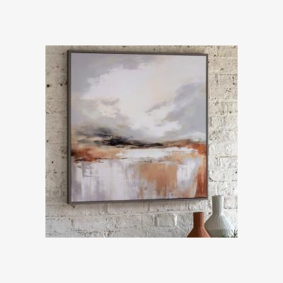 Dunelm Cedar & Sage Warm Horizon Framed Canvas