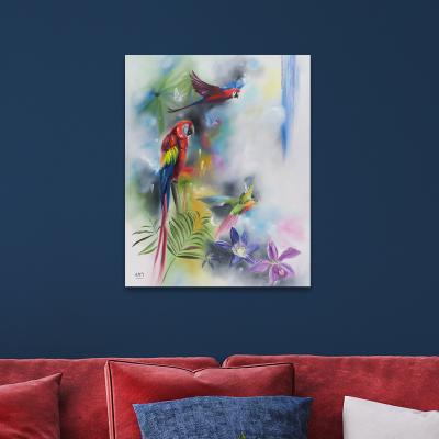 Dunelm The Art Group Tropical Beauty Canvas MultiColoured