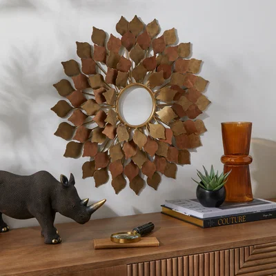 Dunelm Luxe Traveller Sputnik Wall Art Brown