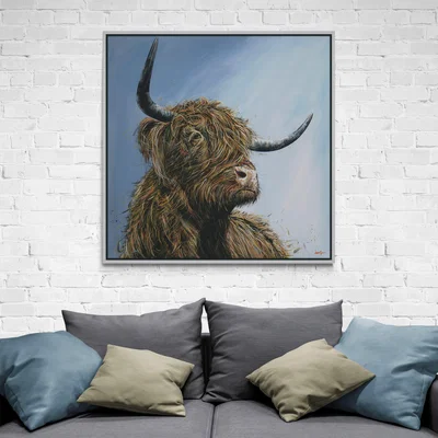 Dunelm Hamish Framed Print White