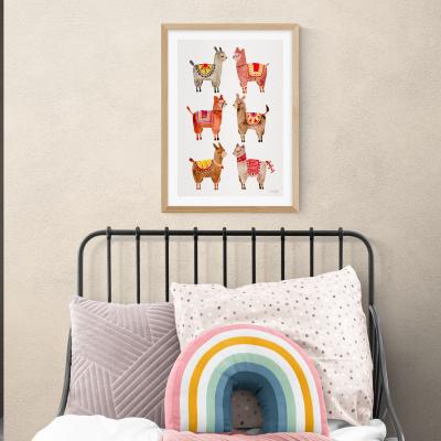 Dunelm East End Prints Alpaca Print MultiColoured