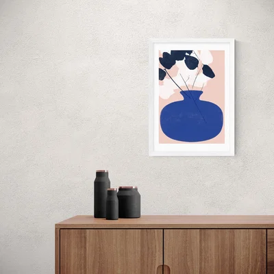 Dunelm East End Prints Gatherings 9 Print Blue