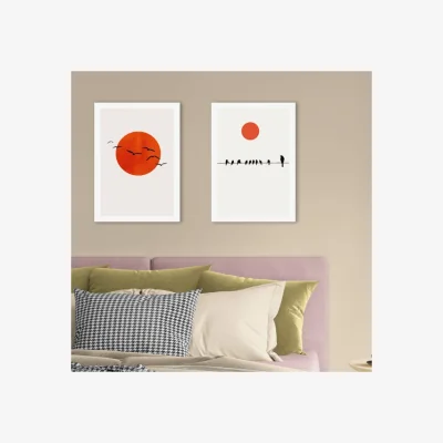 Dunelm East End Prints Set of 2 A Sunny Day Prints