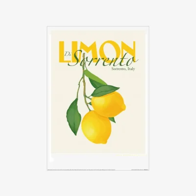 Dunelm Sorrento Lemon A3 Print