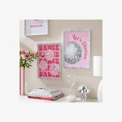 Dunelm Set of 2 Disco Ball Framed Prints