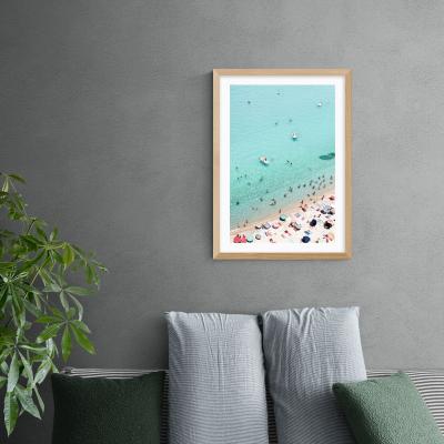 Dunelm East End Prints Beach Scene Print Blue