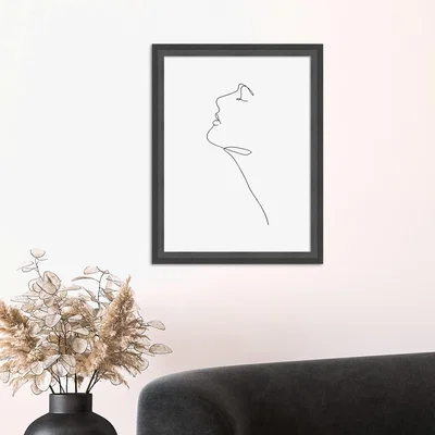 Dunelm The Art Group Tranquility Framed Print Black and white