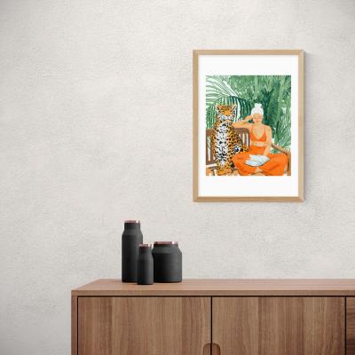 Dunelm East End Prints Jungle Vacay II Print Green