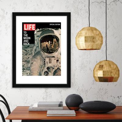 Dunelm The Art Group To The Moon Framed Print Black