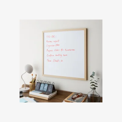 Dunelm Square Framed Magnetic Whiteboard