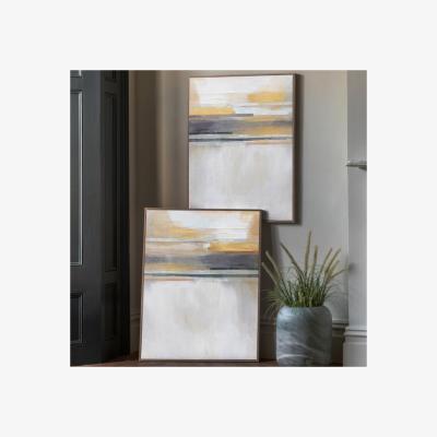 Dunelm Cedar & Sage Set of 2 Modern Sunset Framed Canvases