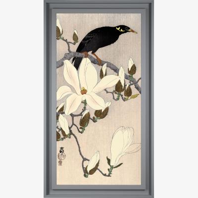 Dunelm The Art Group Myna Magnolia Branch Framed Print MultiColoured