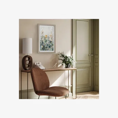 Dunelm Floral Dance by Danhui Nai Framed Print Gold