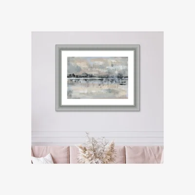 Dunelm The Art Group Distant Reflections Framed Print Blue