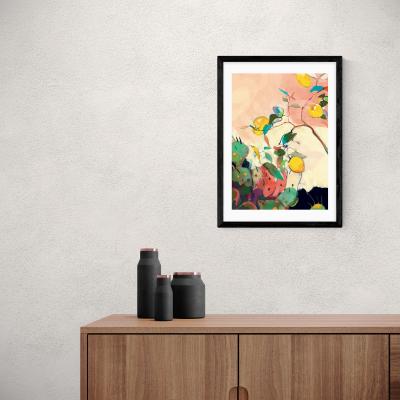 Dunelm East End Prints Citrus and Cacti Print MultiColoured