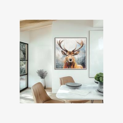 Dunelm Cedar & Sage Looking On Framed Canvas