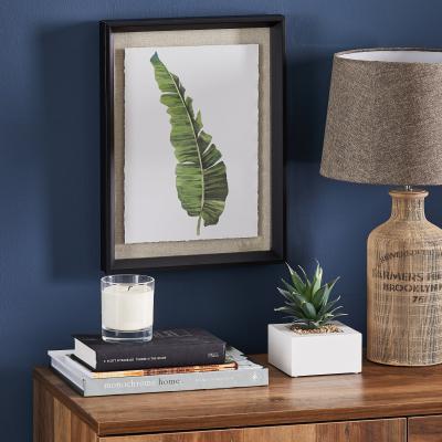 Dunelm Banana Leaf Framed Print Green