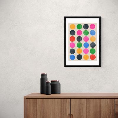 Dunelm East End Prints Colourplay III Print MultiColoured