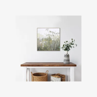 Dunelm Peaceful Garden by Sabrina Roscino Framed Canvas Grey