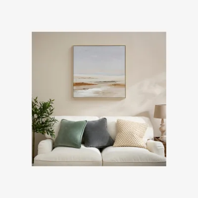 Dunelm Serene Coastline Framed Canvas