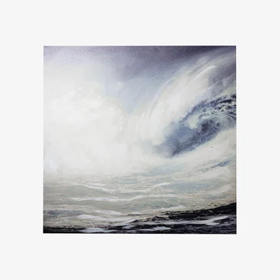 Dunelm Wave Canvas Blue/White