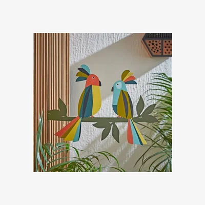 Dunelm Elements Iron Bird Wall Art MultiColoured