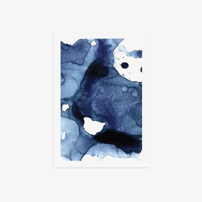 Dunelm East End Prints Ink Print Navy Blue/White