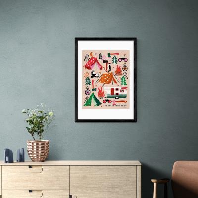 Dunelm East End Prints Watermelon Camping Kit Print MultiColoured