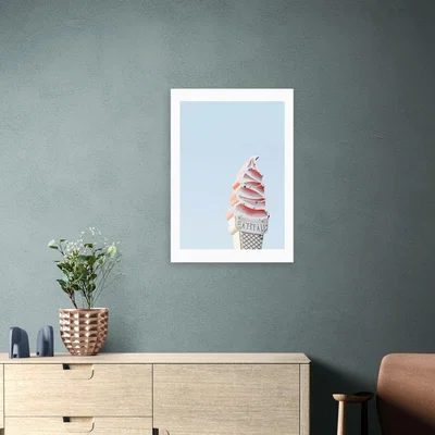 Dunelm East End Prints Treat Yourself Print Blue