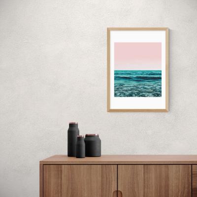 Dunelm East End Prints Ocean Main Print Blue/Pink