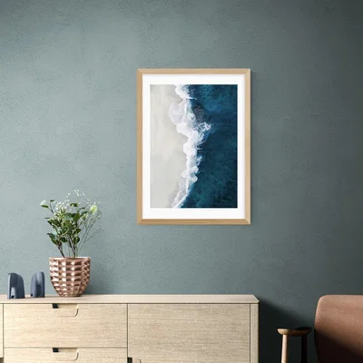Dunelm East End Prints Ocean Aerial Print Blue
