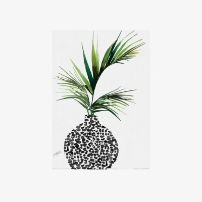 Dunelm Leopard Print Vase A3 Print