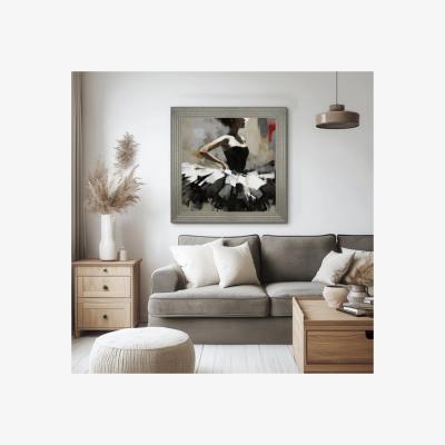 Dunelm Cedar & Sage Poise Framed Canvas
