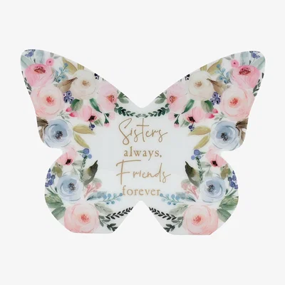 Dunelm The Cottage Garden Sister Butterfly Plaque