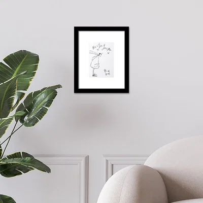 Dunelm The Art Group Me & You Framed Print Black and white