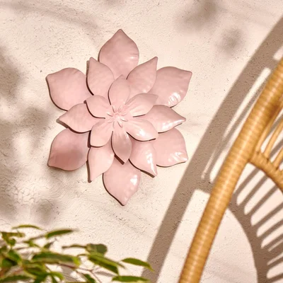 Dunelm Floral Pink Wall Art Pink