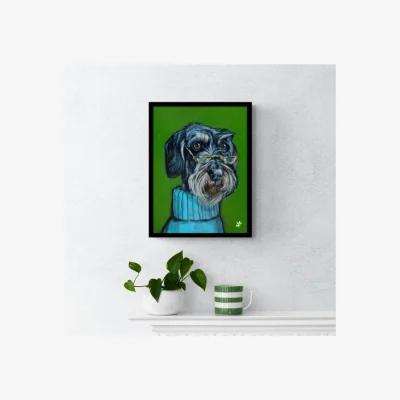 Dunelm Basil Framed Print MultiColoured