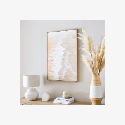 Dunelm Morning Waves Hand Painted Framed Canvas