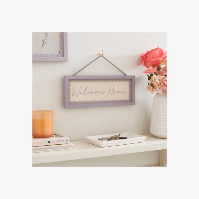 Dunelm Remi Welcome Home Hanging Plaque